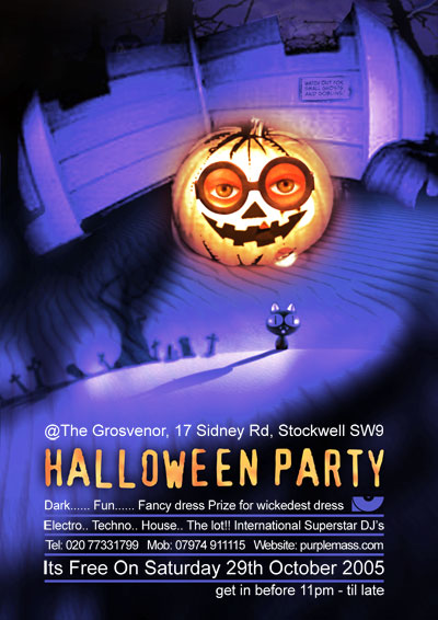 Halloween party Flyer - October 2005